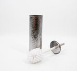 Stainless Steel Compact Long Reach Toilet Brush, Hammered Finish L5N8 - product image 2