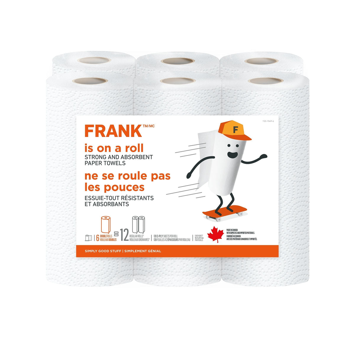 Paper Towel, 2-ply, 6-pk, Adjustable Tear Size P5J1 - product image 1