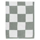 Childrenwear Green Checkered Silky Mink Baby Blanket K4E6 - product image 1