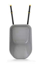 Heavy-Duty Easy Pivot/Dump Steel Tub Wheelbarrow, Steel Tray, 6-cu-ft A8S8 - product image 2