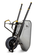 Heavy-Duty Easy Pivot/Dump Steel Tub Wheelbarrow, Steel Tray, 6-cu-ft A8S8 - product image 3