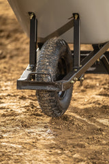 Heavy-Duty Easy Pivot/Dump Steel Tub Wheelbarrow, Steel Tray, 6-cu-ft A8S8 - product image 5