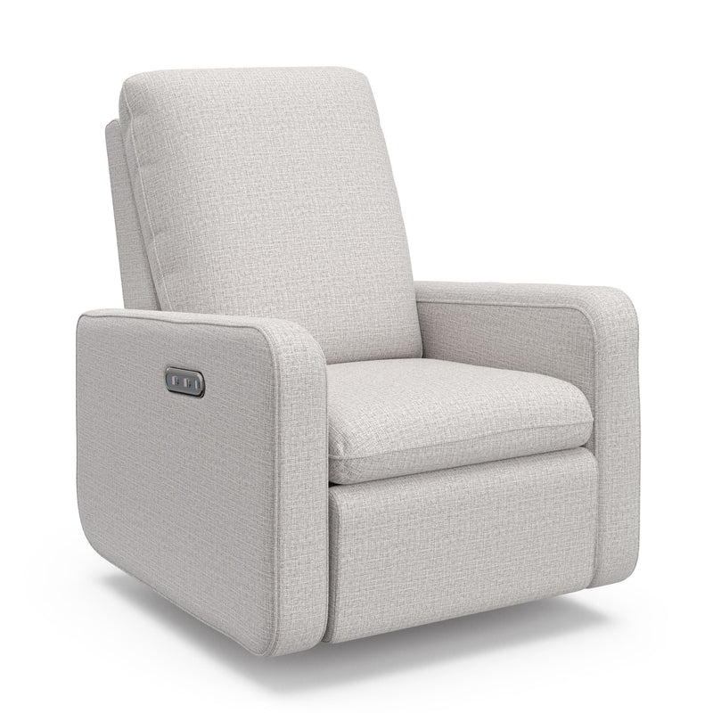 Teddi 1-USB-A/1-USB-C Steel Basketweave Power Recliner & Swivel Glider R7R9