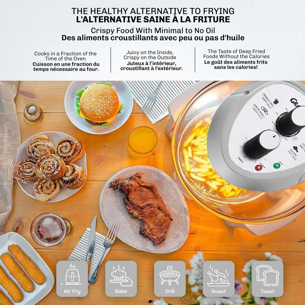 Glass Air Fryer, Silver Y5Q9 - product image 4