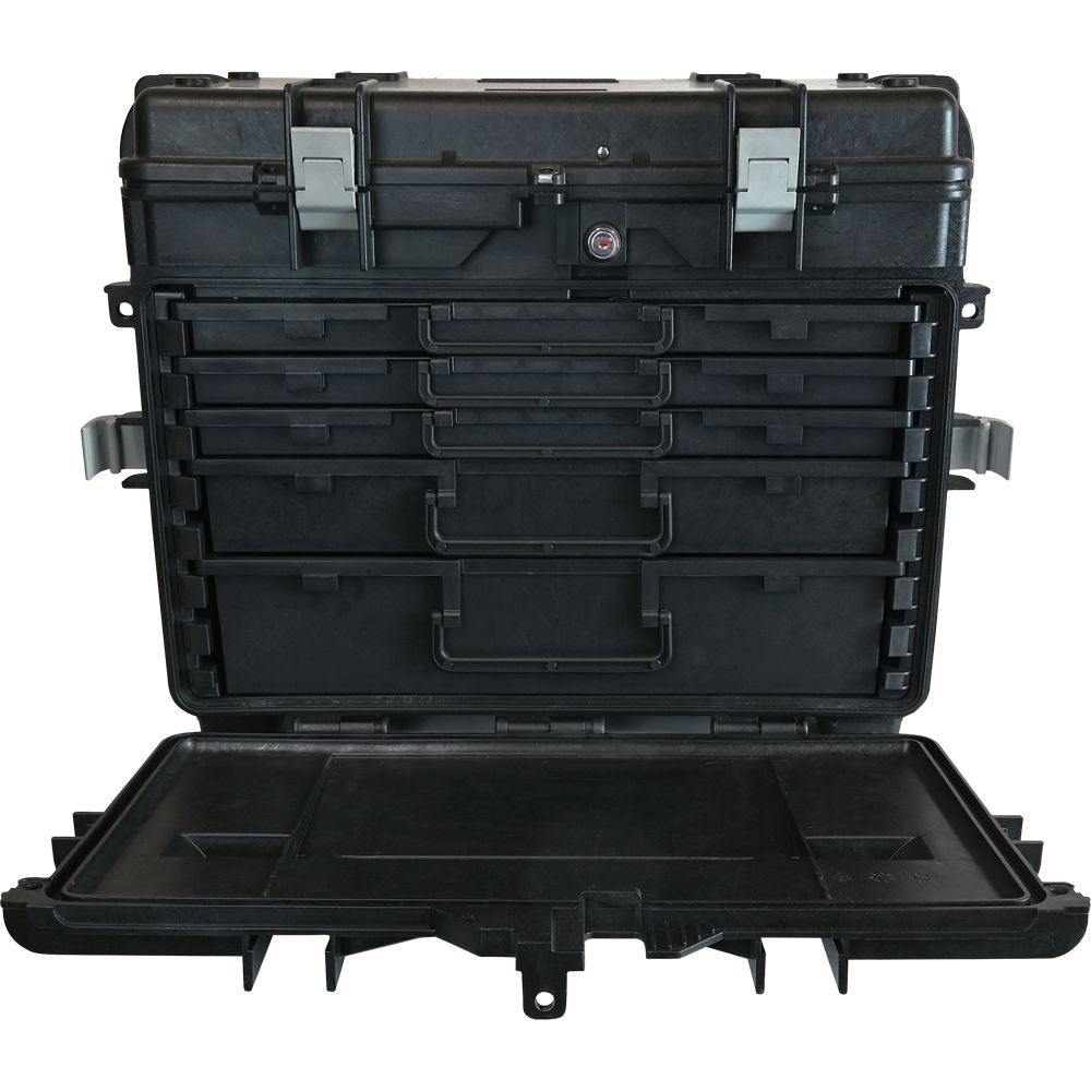 Tools Mobile Tool Chest, 3 Small, 1 Medium & 1 Large Drawer, Black X1H6 - product image 2