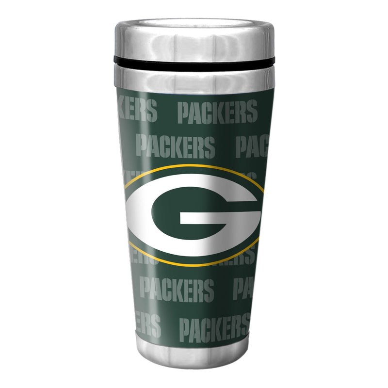 Green Bay Packers Stainless Steel Travel Mug For Football Fans/Collectors, 16-oz N4C0