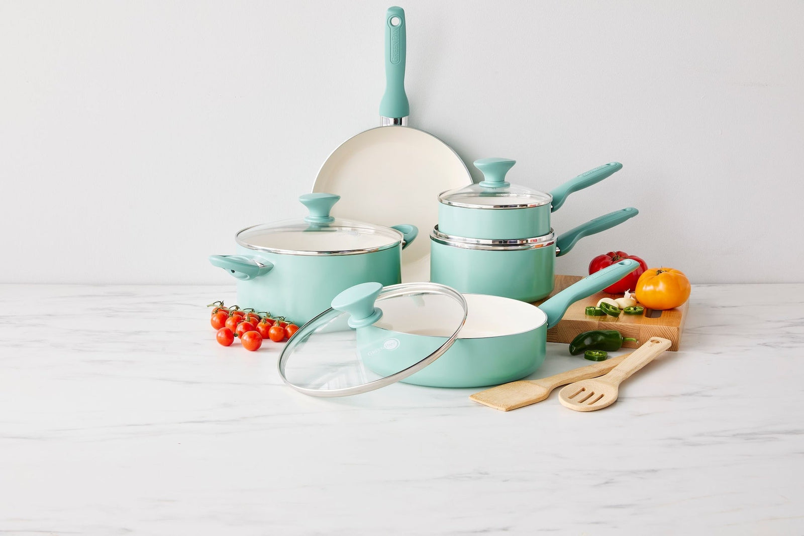 Rio Ceramic Cookware Set, Dishwasher & Oven Safe, 11-pc P9D4 - product image 4