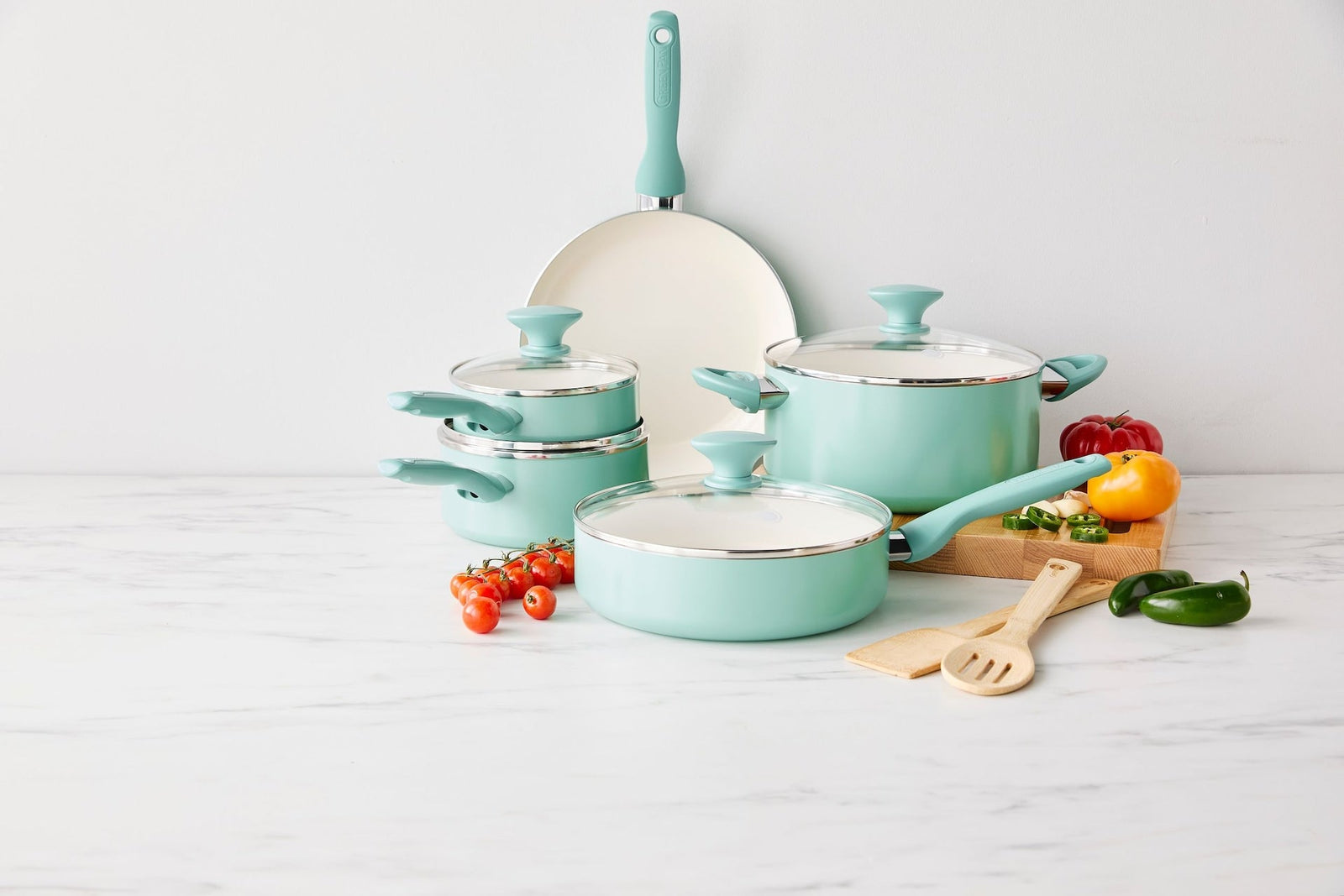 Rio Ceramic Cookware Set, Dishwasher & Oven Safe, 11-pc P9D4 - product image 6