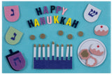 Hanukkah" Felt Interactive Activity Play Board Kit, 30-pc, for Hanukkah N4L8 - product image 1