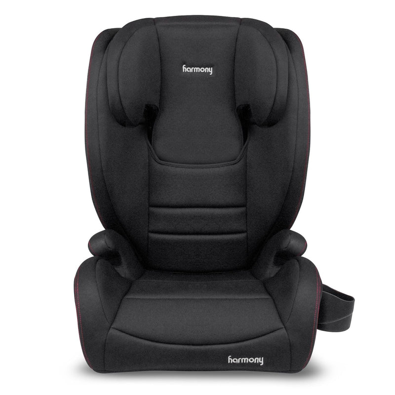 Genesys Deluxe High Back Booster, Black with Red Stitching R1L0