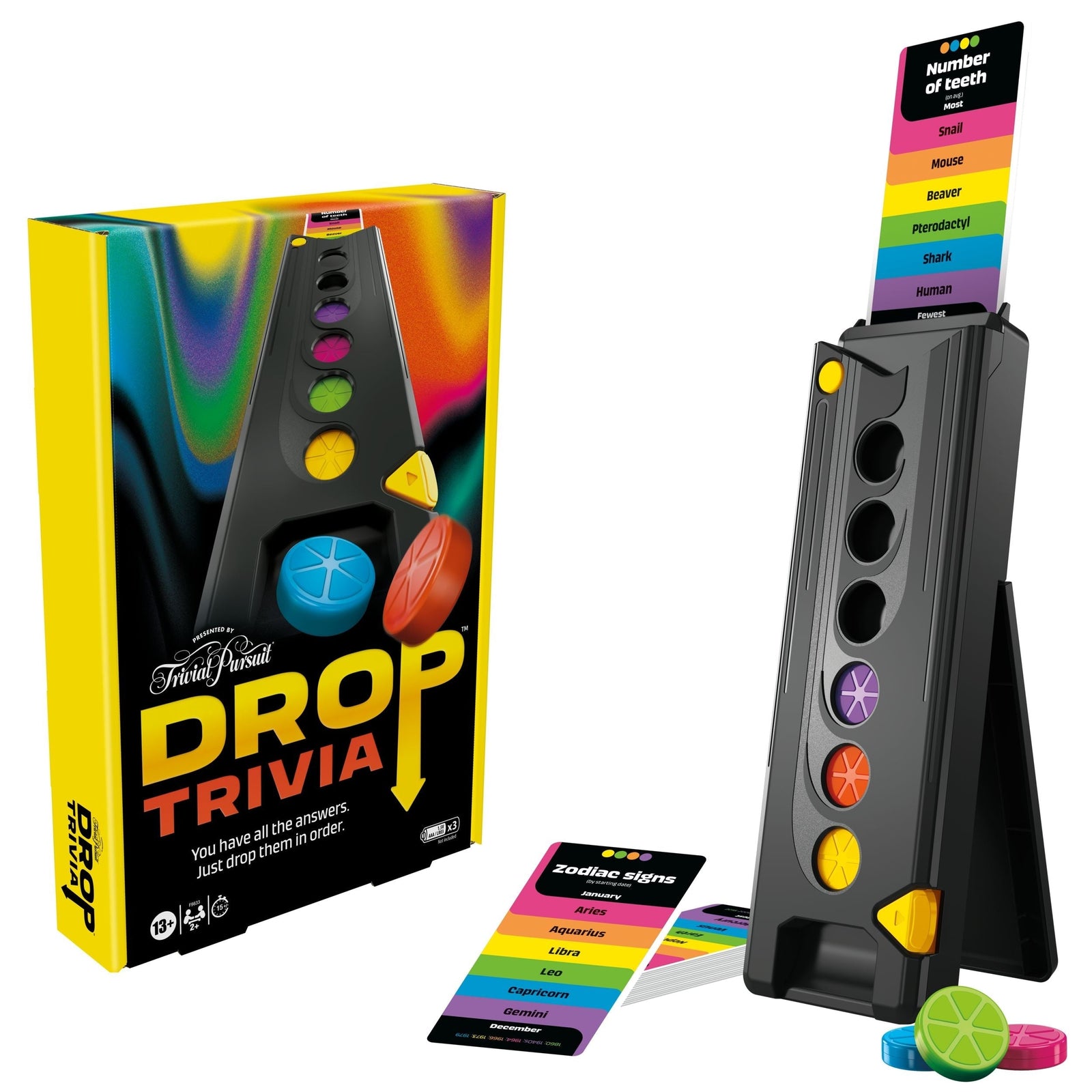 Games Drop Trivia Electronic Party Game with Voice & Sounds, Ages 13+ T5L6 - product image 1