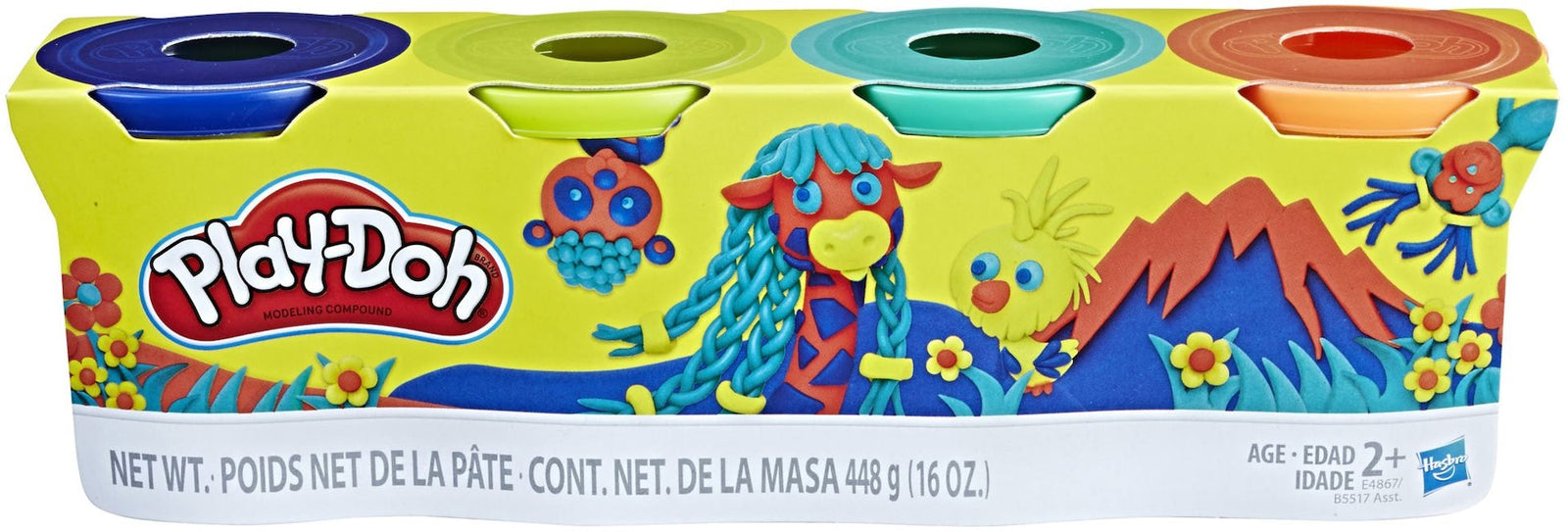 Play-Doh Modeling Compound Creative Toy for Toddlers, Assorted 4 pk, Ages 2+ J6N3 - product image 7