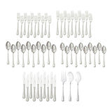 Metrona Flatware Set, Serves 10, 53-pc, Dishwasher Safe D9S2 - product image 1