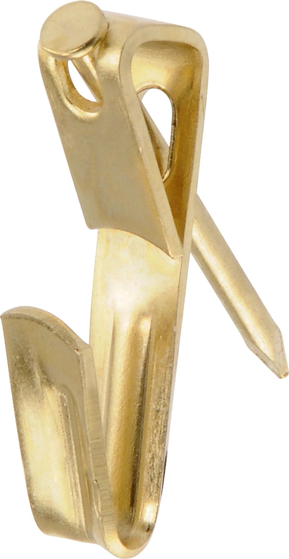 Conventional Brass-Plated Picture Hanger, 20-lb, 8-pk Q3N2 - product image 1