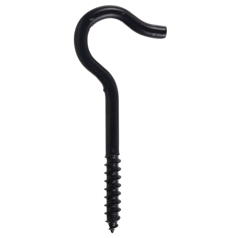 Screw Hook, 3-7/8-in, Black D4A9