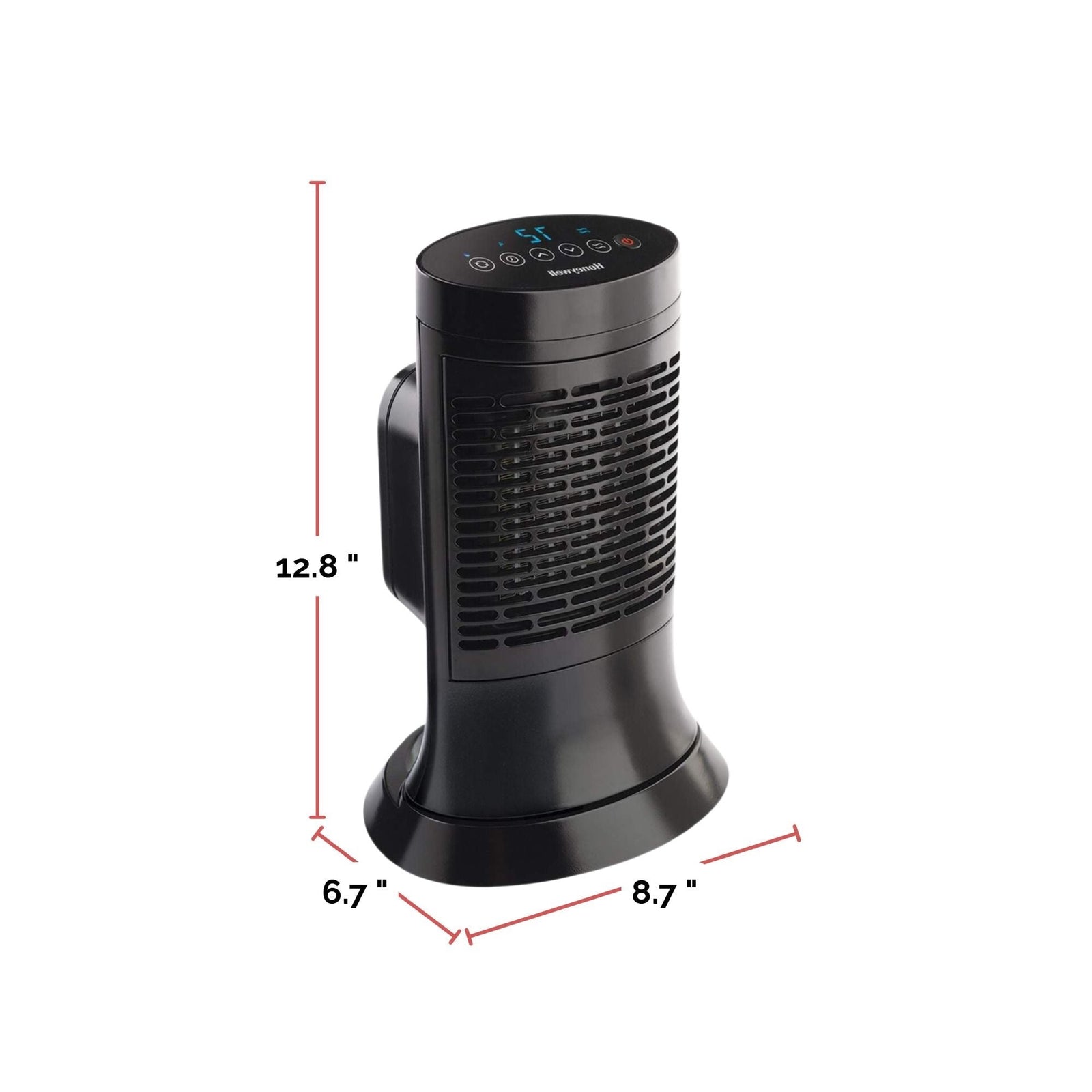 HCE351C Digital Mini-Tower Ceramic Space Heater, 1500W, Black C0J9 - product image 3