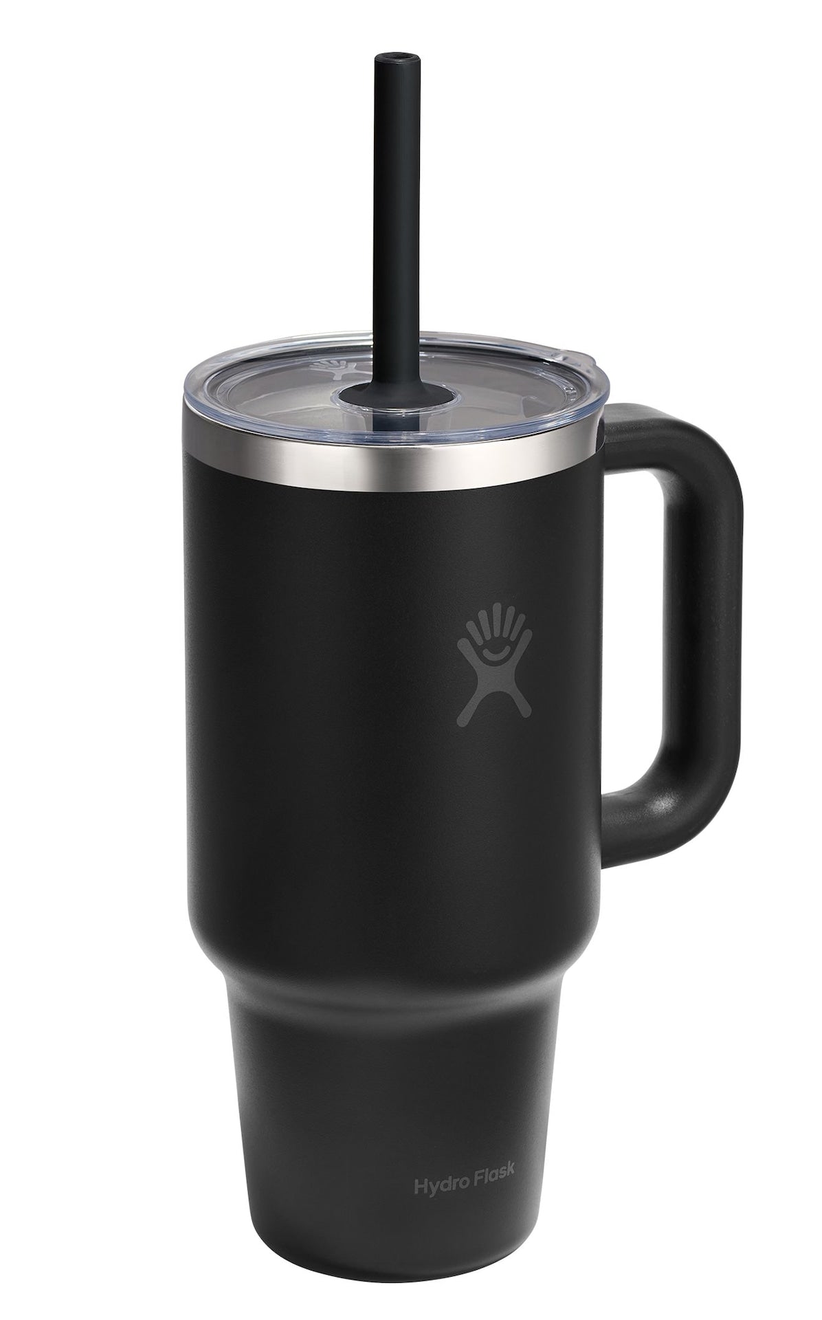 Stainless Steel Insulated Travel Tumbler Cup with Clear Straw Lid & Handle, Various Colours, 32-oz X9Y0 - product image 1