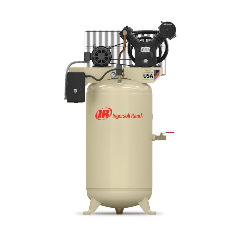 Rand 80-Gallon Vertical Air Compressor, 175 PSI, 7.5 HP B2D7