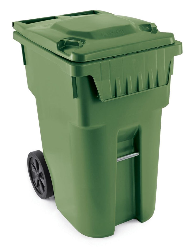 Mastercart Plastic Rectangular Wheeled Compost Bin/Recycling Bin, Assorted Colours, 360-L F2E4
