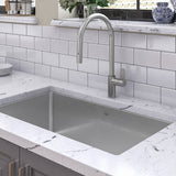 Brookmore Undermount Single Bowl Off Set Waste Kitchen Sink, 32.5-in x 18.1-in x 9-in, Stainless Steel G6F3 - product image 4