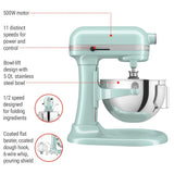5.5 Quart Bowl-Lift Stand Mixer, 11 Speed Professional Mixer, Ice Blue Z8R2 - product image 5