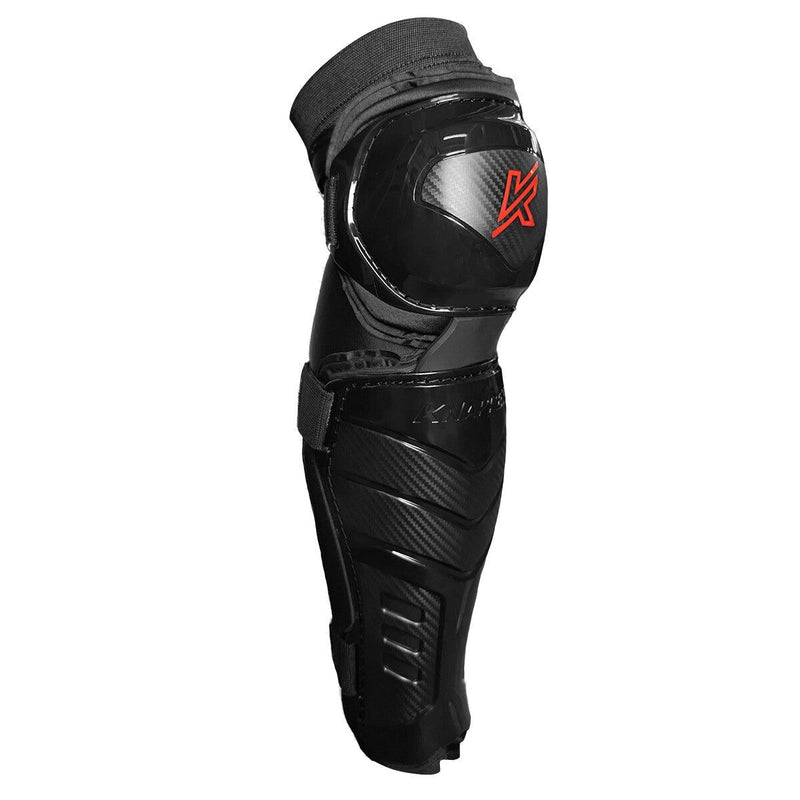 AK7 Dek Hockey Shin Guards, Black, Assorted Sizes H8Z8