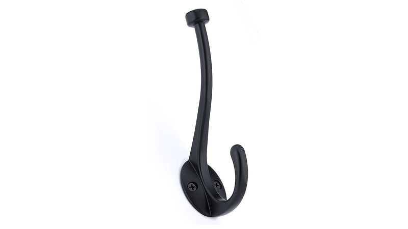 Large Traditional Double Hook, Matte Black U0S0