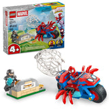 LEGO Spidey And His Amazing Friends Spidey on his Motorcycle vs. Rhino - 11206, 61-pcs, Ages 4+ X8I9 - product image 1