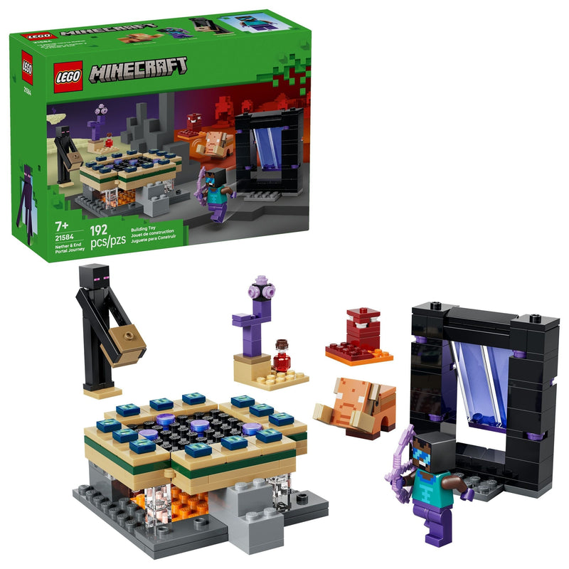 Minecraft Nether & End Portal Journey - 21584, 192-pcs, Ages 7+ D0X1