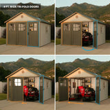 Outdoor Storage Shed, 11-ft x 11-ft D0S2 - product image 5