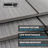 Outdoor Storage Shed with Dual Side Entry, Dark Grey Roughcut, 15 x 8-ft S5R2 - product image 5
