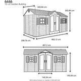 Outdoor Storage Shed with Windows, 8-ft x 15-ft Z9R8 - product image 5