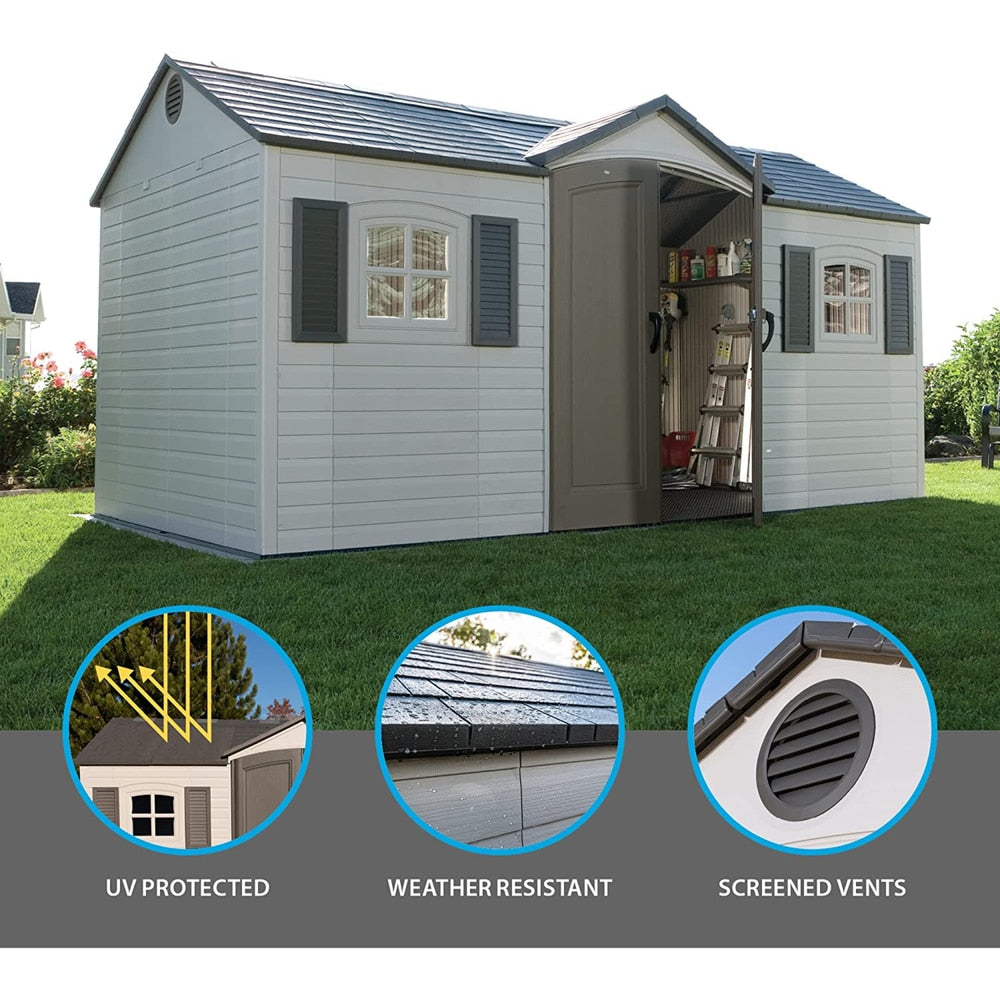 Outdoor Storage Shed with Windows, 8-ft x 15-ft Z9R8 - product image 6