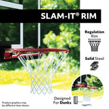 Portable Adjustable Basketball Backboard, Hoop & Net System, 50-in P8W9 - product image 4
