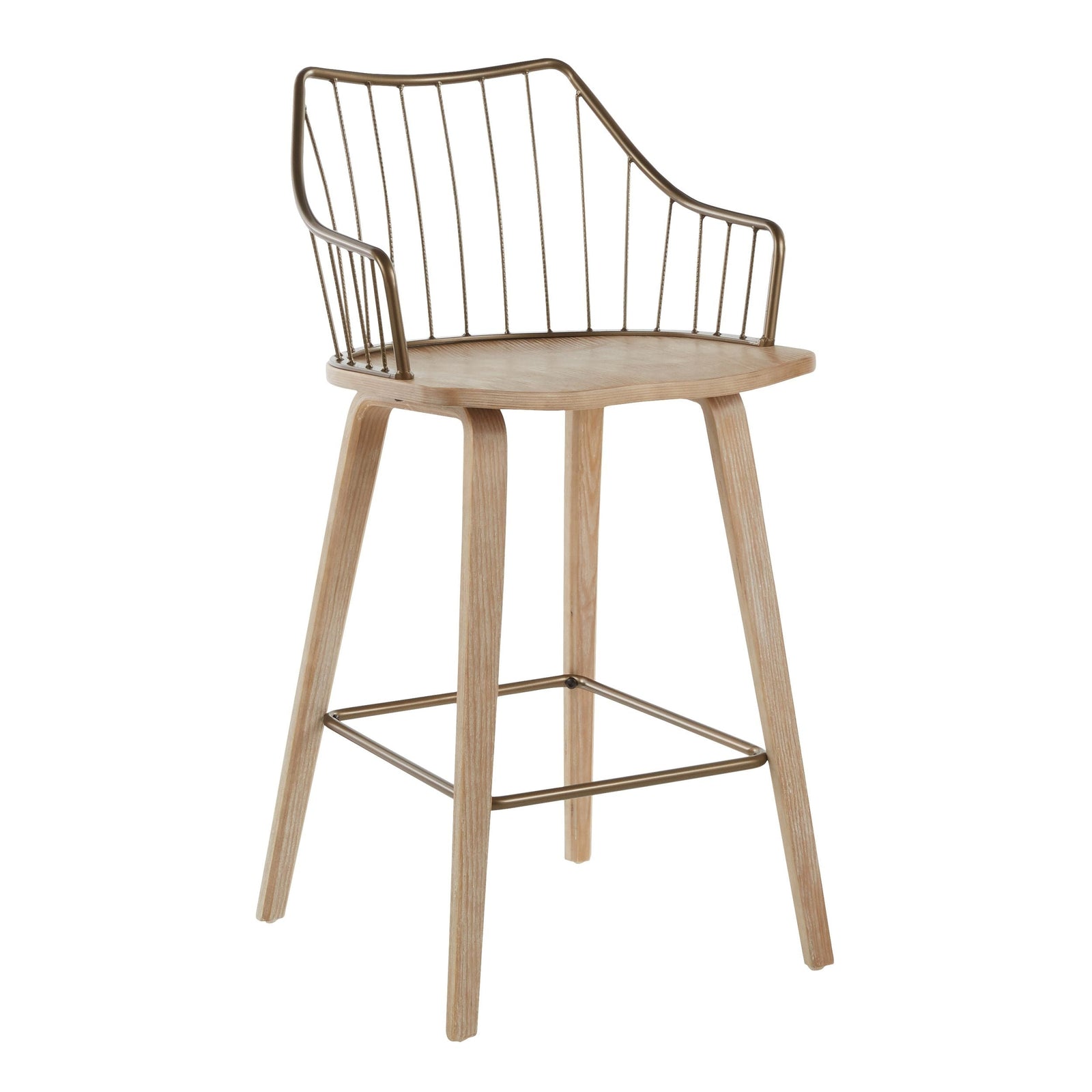 Winston Fixed-Height Counter Stool, Wood, 26-in I1I6 - product image 1