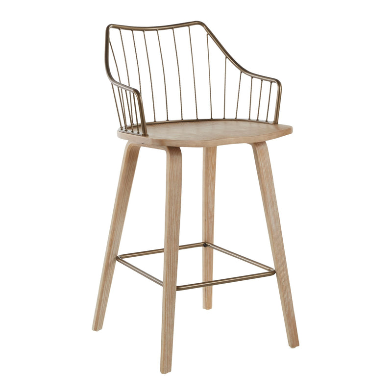 Winston Fixed-Height Counter Stool, Wood, 26-in I1I6
