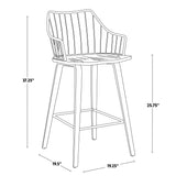 Winston Fixed-Height Counter Stool, Wood, 26-in I1I6 - product image 7