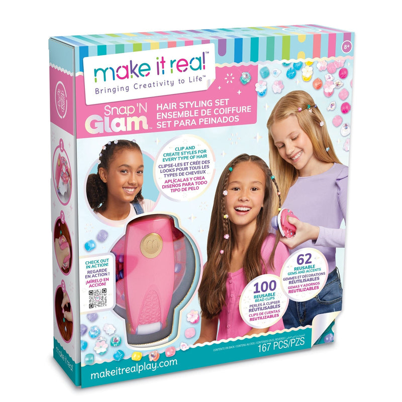 It Real Snap 'N Glam Hair Styling Set, Ages 8+ M0L2