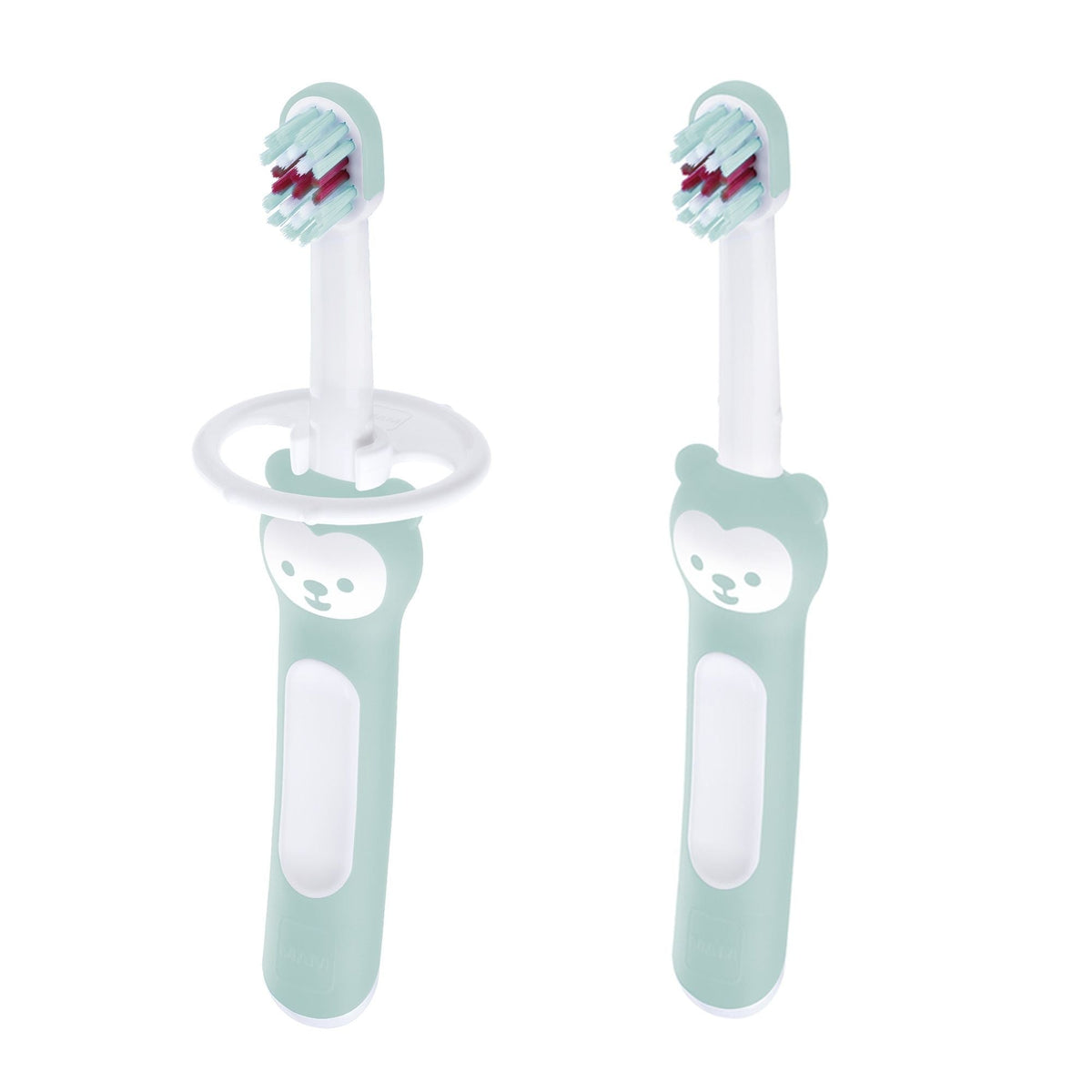 Baby Toothbrush with Safety Shield, Mint Green, 2-pk O7V5 - product image 1