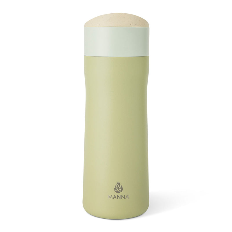 Brew Eco Stainless Steel Insulated Flow-Switch Brew Mug, 16-oz, Moss, with Sipping Spout I9T5