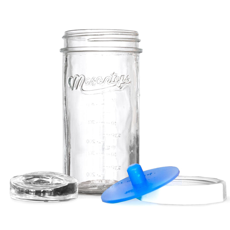 Vegetable Fermentation Starter Kit with 709-mL Jar, Glass Weight and Fermenting Lid E8A1