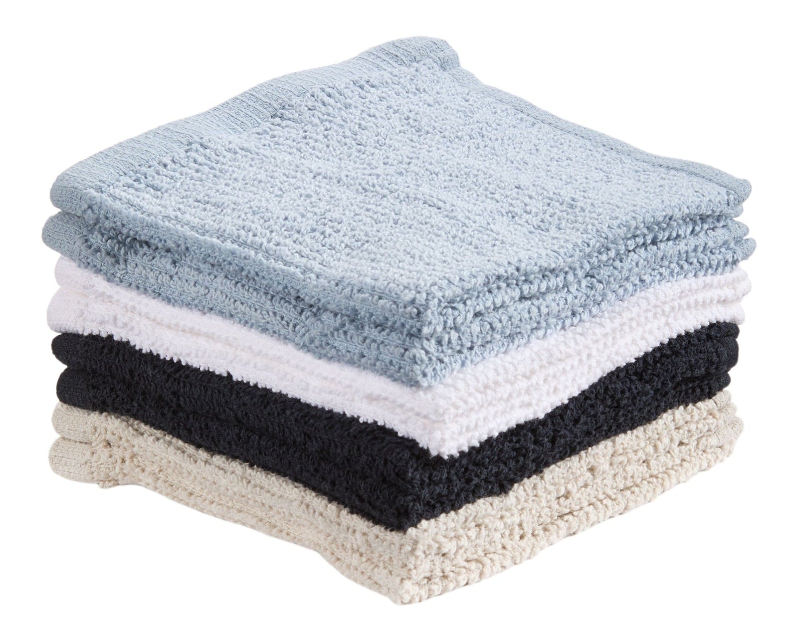 Bar Mop Dish Cloths, Black, Grey & Dusty Blue, 12-in, 8-pk S1O8 - product image 3