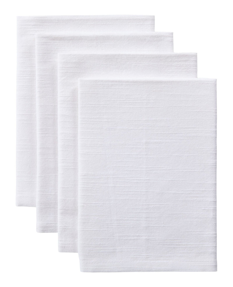 Essential Cotton Dining Napkins, White, 17-in, 4-pk N3Q5