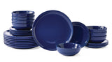 Essential Coupe Stoneware Dinnerware Set, Serves 8, 24-pc, Sodalite Blue G5Q8 - product image 1