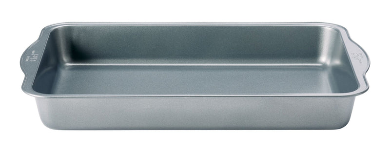 Non-Stick Oblong Cake Pan, 16x10.5x2-in S5W3