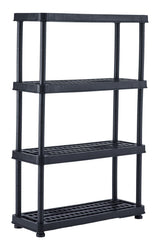 Adjustable 4-Shelf Resin/ Plastic Storage Rack/ Shelving Unit, 36 x 14 x 54.5-in A4V0 - product image 1