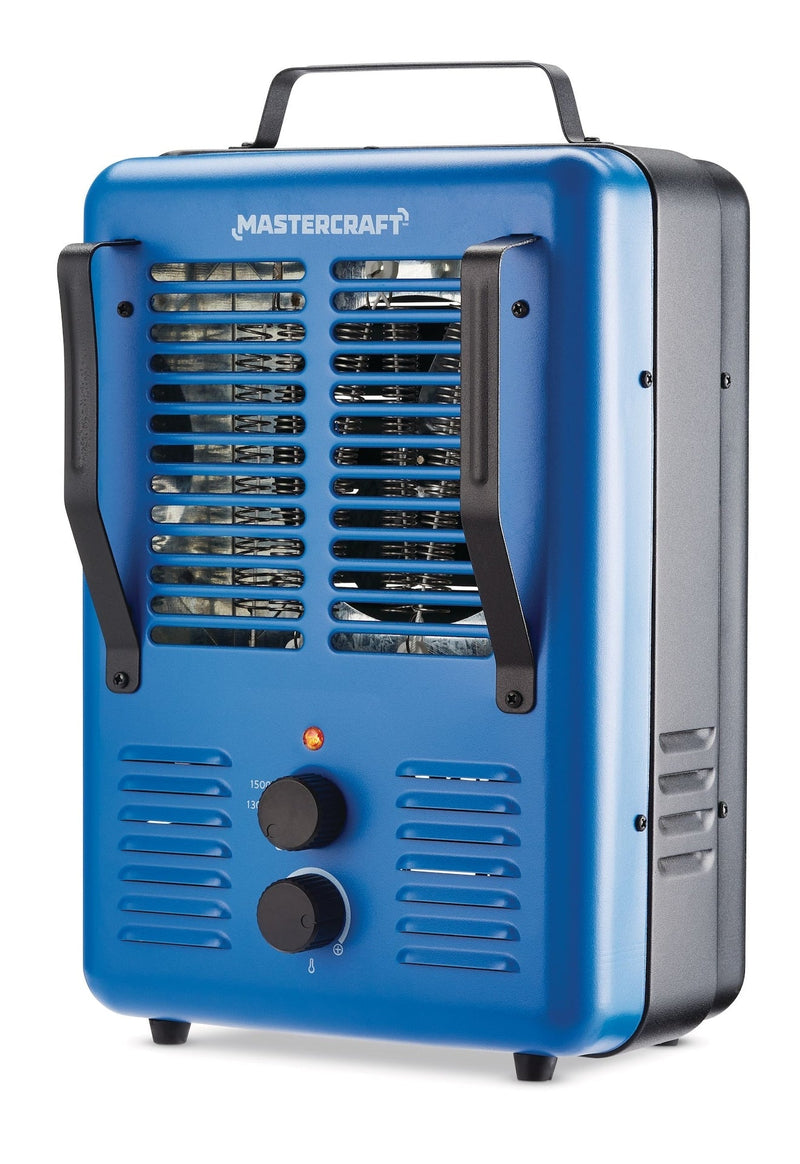 Deluxe Milkhouse Utility Space Heater with Thermostat, 1500W, Blue B6C3