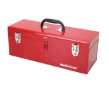 Portable Metal Hip Roof Tool Box with Removable Tray, 19-in, Red L7A0 - product image 1