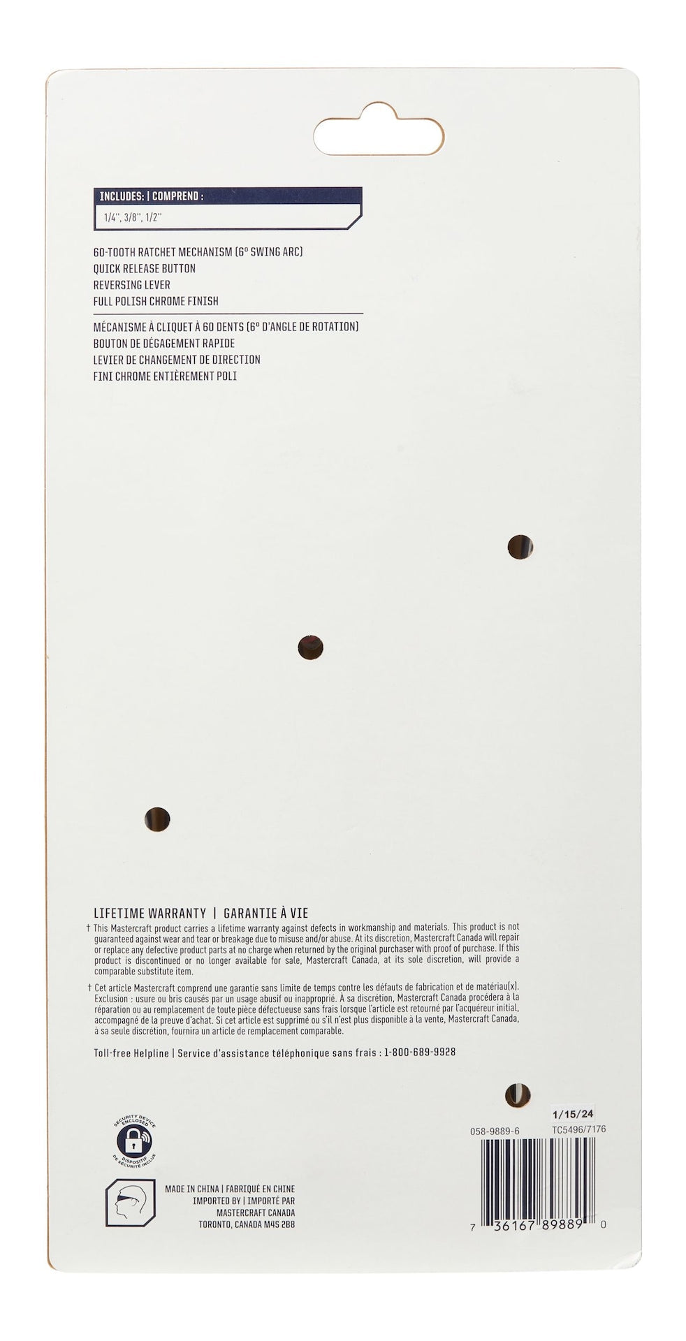 Ratchet Set, 3-pc U2F4 - product image 4