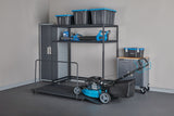 Seasonal Storage Rack with Rolling Platform Cart, Black, 65.5-in x 35.5-in x 68-in M9P3 - product image 8